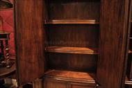 mahogany bookcase shelves