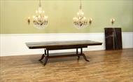 8 to 14 foot extra large mahogany pedestal table