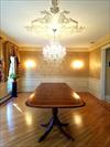 mahogany dining table in clients home