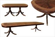 Rectangular double pedestal dining table