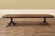 Rectangular double pedestal dining table