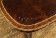 Small Hepplewhite style mahogany dining table
