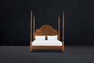 Traditional king  mahogany four poster bed frame