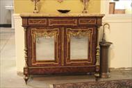 antique reproduction side cabinet buffet