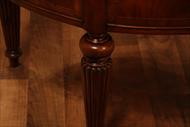 Hand carved mahogany leg desk