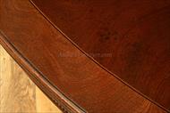 Banded mahogany dining table