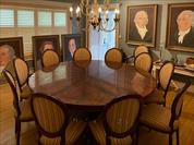 Round Mahogany Dining Table