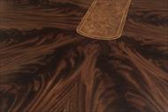 Inlaid mahogany dining room table