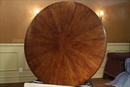 Large walnut pedestal table