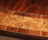 inlaid mahogany dining table