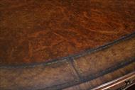 Leather top walnut partners desk