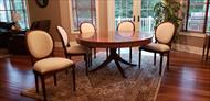 Round back French-style dining chairs