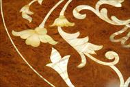 mother of pearl inlaid dining table