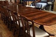 mahogany table and chairs