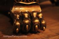 Brass regency style feet