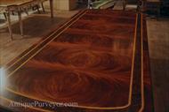 mahogany dining table with 2 leaves
