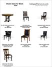Black transitional chairs