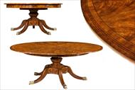 18th Century style formal mahogany jupe table