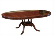 60 inch round mahogany table with leaf