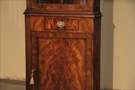 Small mahogany corner china cabinet