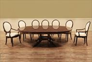 Round back mahogany dining room chairs and a 72-inch Round table