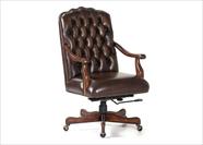 Brown leather executive chair