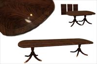 Dark mahogany dining room table