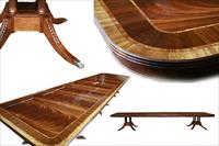 large American made mahogany dining table-Leighton Hall Furniture