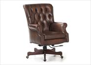 leather chair with nail heads