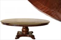 84 inch mahogany pedestal table