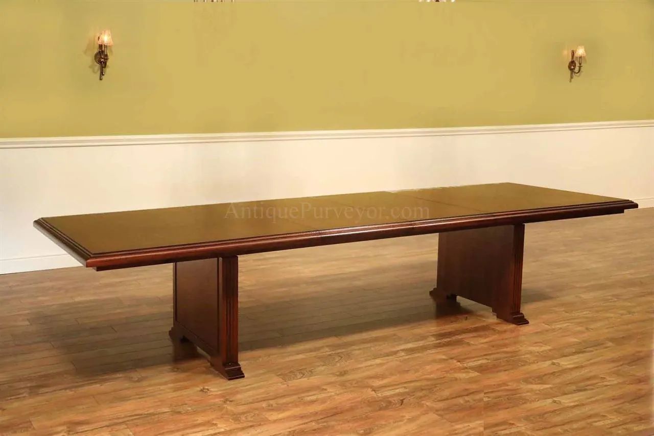 Mahogany boardroom or conference room table