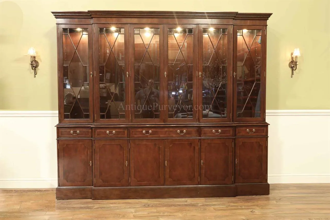 Extra large china cabinet, 6 door china hutch