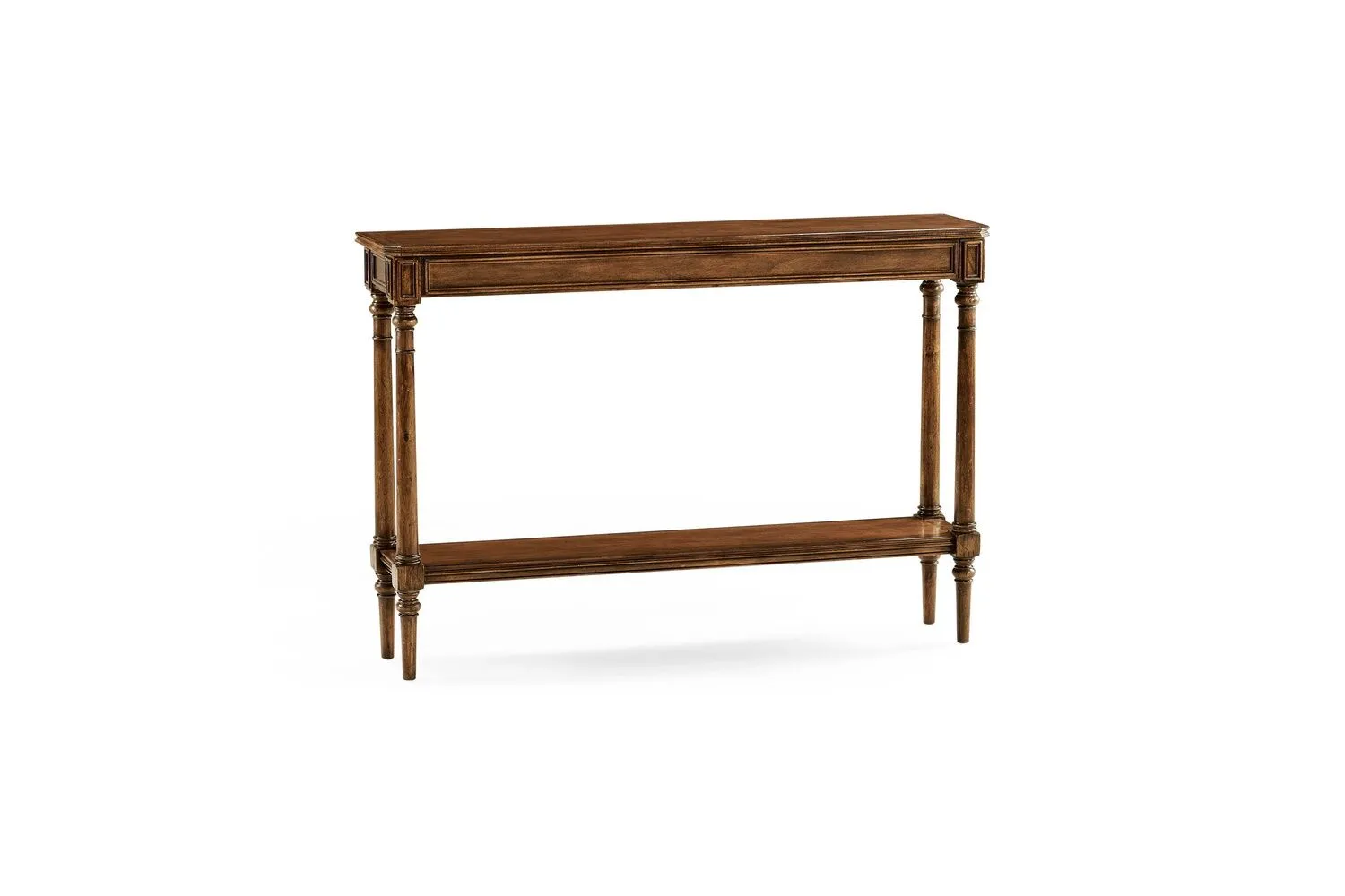 Country living style narrow walnut console 494601-WAL