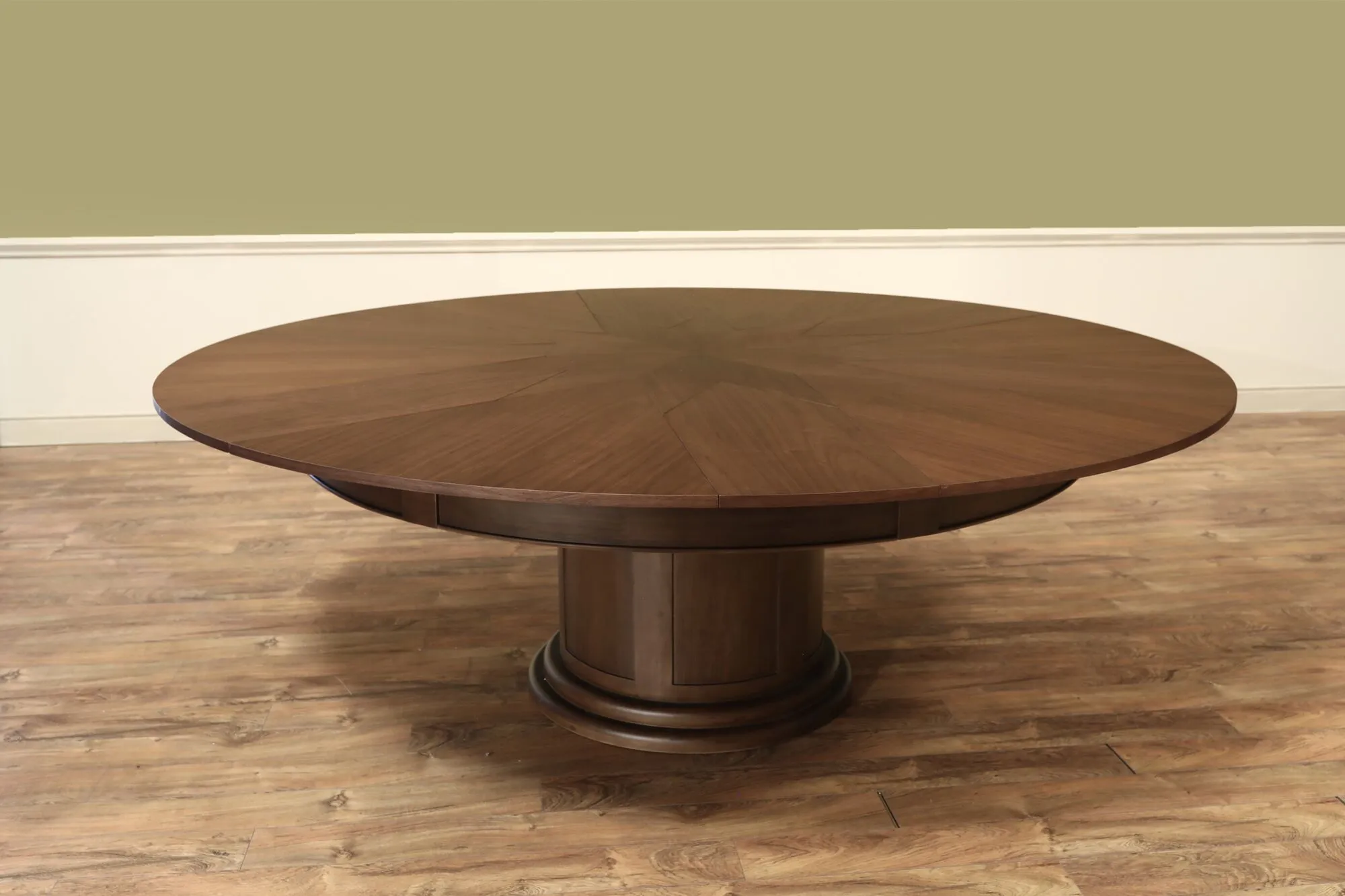 Fletcher capstan table reproduction self-storing self-deploying leaves