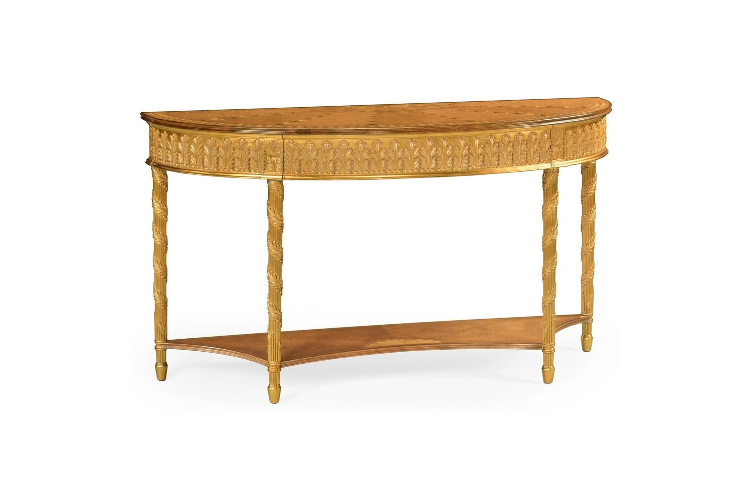 Gilded Console with Shelf 493187-GIL