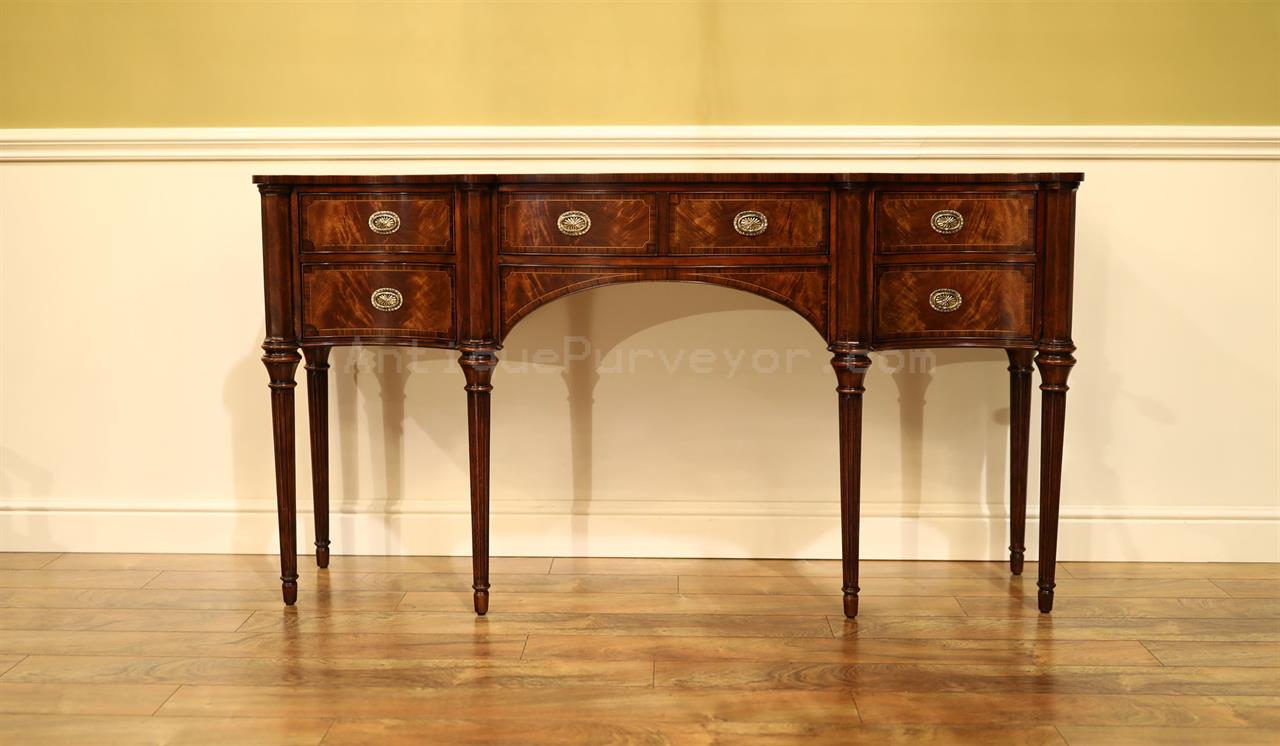 Traditional & Formal Sheraton Mahogany Dining Room Sideboard