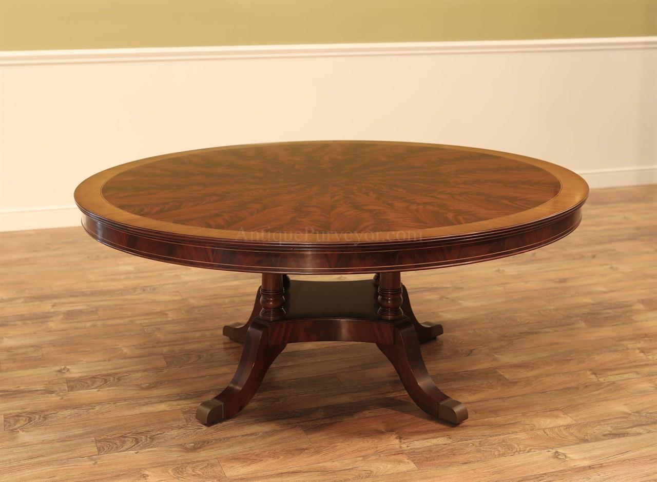 72 Inch Round Mahogany Dining Room Table, 72 Round Dining Room Sets