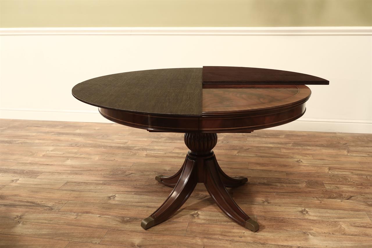 Custom American-Made Dining Table & Lazy Susan Extenders