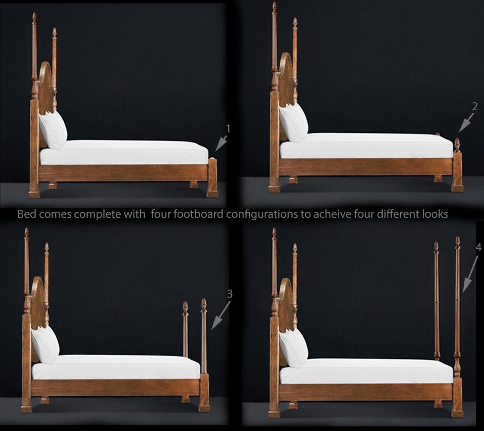 Four Poster King Bed Size, Pineapple Poster Bed King