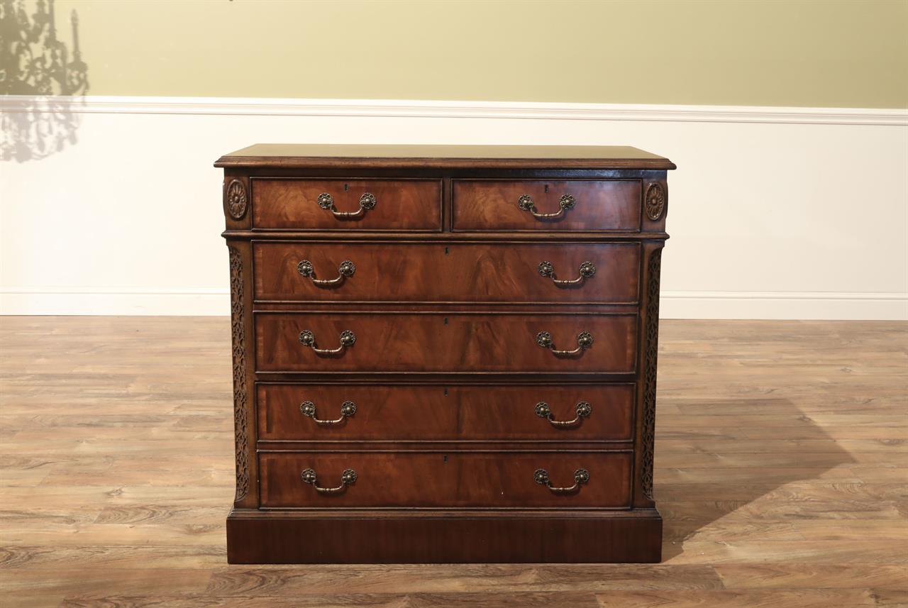 Locking file cabinet with two drawers