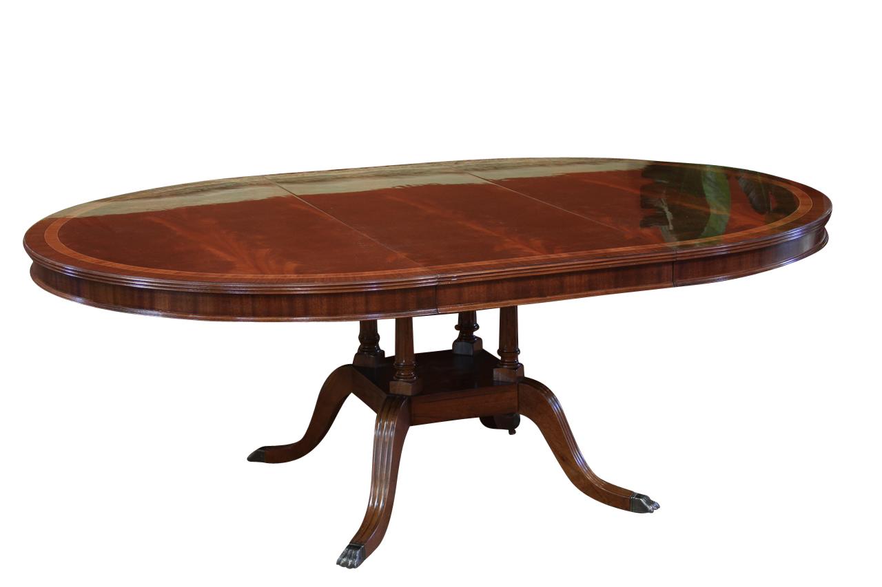 Round to Oval Dining Room Table | Round Dining Table with Leaf