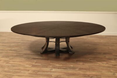 82 to 100 Inch Expandable Jupe Table With Self-Storing Leaves Seats 8-12 an AP Exclusive by AntiquePurveyor