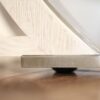 Jupe table with white pigmented oak finish, whitewash white - Image 18