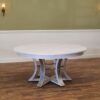 Jupe table with white pigmented oak finish, whitewash white - Image 17