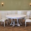 Jupe table with white pigmented oak finish, whitewash white - Image 16