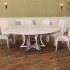 Jupe table with white pigmented oak finish, whitewash white - Image 11