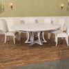 Jupe table with white pigmented oak finish, whitewash white - Image 15