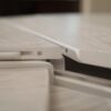 Jupe table with white pigmented oak finish, whitewash white - Image 8