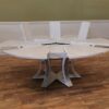 Jupe table with white pigmented oak finish, whitewash white - Image 7
