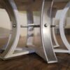 Jupe table with white pigmented oak finish, whitewash white - Image 5